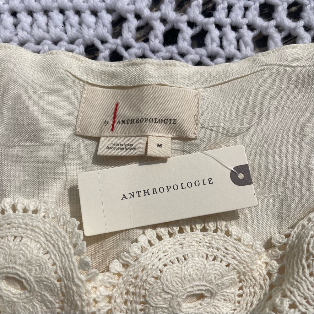 NWT Anthropologie Lace Babydoll Top - Picture 5 of 5